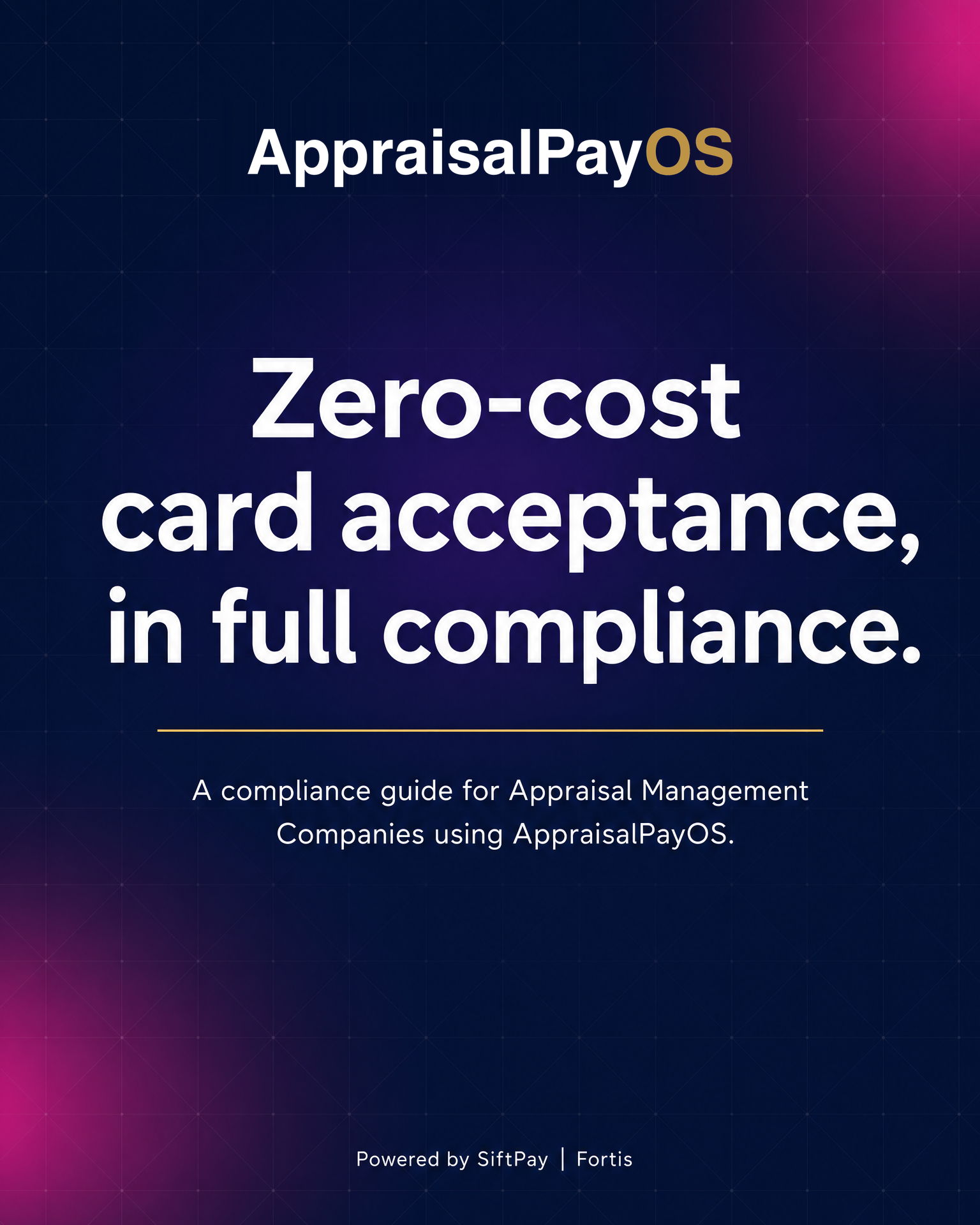 AppraisalPayOS compliance white paper — first page